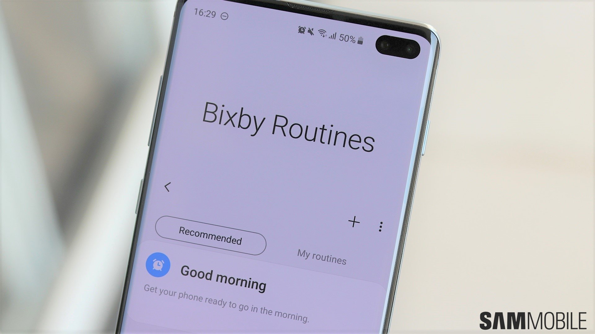bixby routines menu