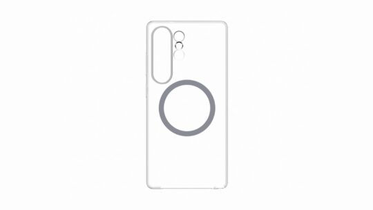 Samsung Galaxy S25 Ultra Clear Magnet Case Qi2 Ready